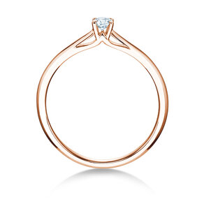 Verlobungsring Heaven 4 in 14K Roségold mit Diamant 0,10ct G/SI