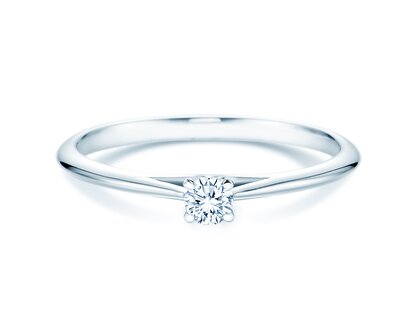 Verlobungsring Heaven 4 in Silber 925/- mit Diamant 0,10ct G/SI