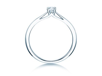 Verlobungsring Heaven 4 in 9K Weißgold mit Diamant 0,20ct D/IF