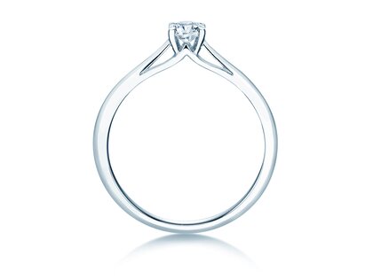 Verlobungsring Heaven 4 in 9K Weißgold mit Diamant 0,25ct H/SI