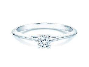 Verlobungsring Heaven 4 in 9K Weißgold mit Diamant 0,25ct H/SI
