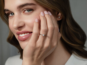 Verlobungsring Heaven 4 in 18K Roségold mit Diamant 0,30ct G/SI