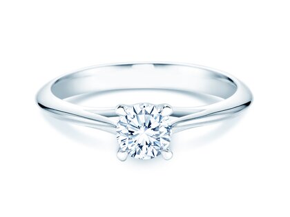 Verlobungsring Heaven 4 in 18K Weißgold mit Diamant 0,30ct G/SI