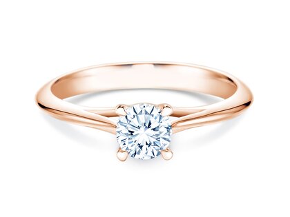 Verlobungsring Heaven 4 in 18K Roségold mit Diamant 0,30ct G/SI