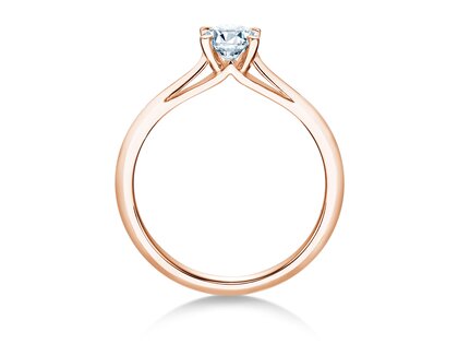 Verlobungsring Heaven 4 in 18K Roségold mit Diamant 0,30ct G/SI