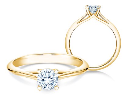 Verlobungsring Heaven 4 in 14K Gelbgold mit Diamant 0,40ct G/SI
