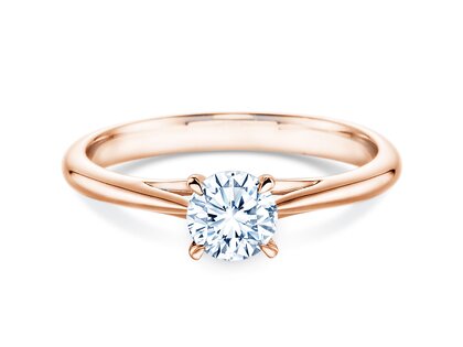 Verlobungsring Heaven 4 in 14K Roségold mit Diamant 0,50ct H/SI