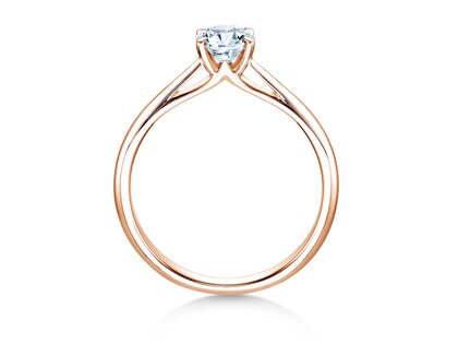 Verlobungsring Heaven 4 in 14K Roségold mit Diamant 0,50ct H/SI