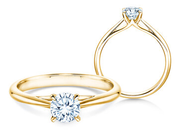 Verlobungsring Heaven 4 in 9K Weißgold mit Diamant 0,50ct H/SI