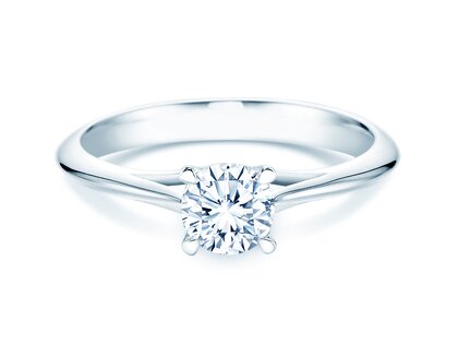 Verlobungsring Heaven 4 in 14K Weißgold mit Diamant 0,75ct G/SI