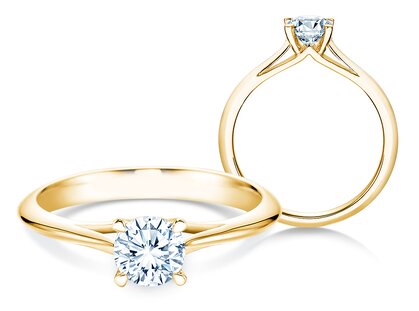 Verlobungsring Heaven 4 in 14K Gelbgold mit Diamant 0,75ct G/SI
