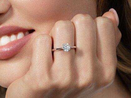 Verlobungsring Heaven 4 in 9K Gelbgold mit Diamant 1,00ct H/SI
