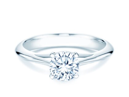 Verlobungsring Heaven 4 in 18K Weißgold mit Diamant 1,25ct H/SI