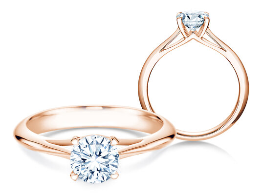 Verlobungsring Heaven 4 in 9K Weißgold mit Diamant 1,00ct H/SI