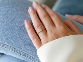 Verlobungsring Heaven 4 in 9K Weißgold mit Diamant 0,05ct G/SI