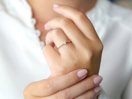 Verlobungsring Heaven 4 in Silber 925/- mit Diamant 0,10ct G/SI