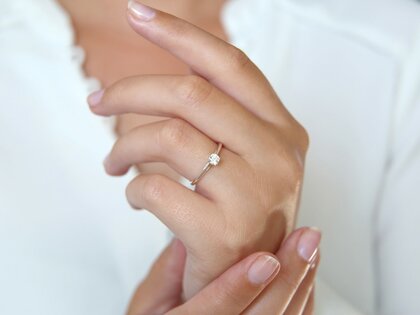 Verlobungsring Heaven 4 in 18K Weißgold mit Diamant 0,30ct G/SI