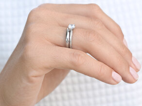 Verlobungsring Heaven 4 in 14K Weißgold mit Diamant 0,75ct G/SI