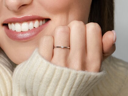 Verlobungsring Heaven 6 Petite in 14K Weißgold mit Diamant 0,035ct G/SI