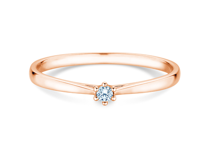 Verlobungsring Heaven 6 Petite in 14K Roségold mit Diamant 0,05ct G/SI