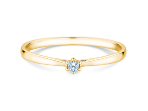 Verlobungsring Heaven 6 Petite in 14K Gelbgold mit Diamant 0,07ct G/SI