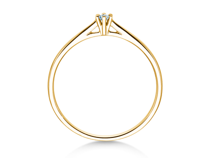 Verlobungsring Heaven 6 Petite in 14K Gelbgold mit Diamant 0,07ct G/SI