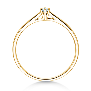 Verlobungsring Heaven 6 Petite in 14K Gelbgold mit Diamant 0,07ct G/SI