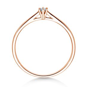 Verlobungsring Heaven 6 Petite in 14K Roségold mit Diamant 0,05ct G/SI