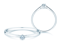 Verlobungsring Heaven 6 Petite in 14K Weißgold mit Diamant 0,05ct G/SI