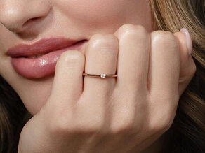 Verlobungsring Heaven 6 in 14K Gelbgold mit Diamant 0,07ct