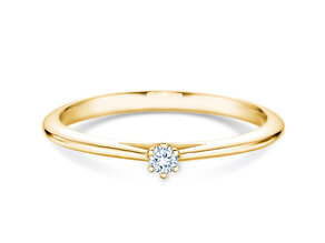 Verlobungsring Heaven 6 in 14K Gelbgold mit Diamant 0,07ct
