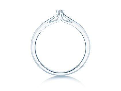 Verlobungsring Heaven 6 in 14K Weißgold mit Diamant 0,07ct