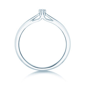 Verlobungsring Heaven 6 in 14K Weißgold mit Diamant 0,07ct