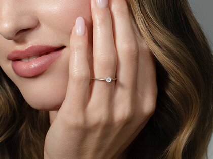 Verlobungsring Heaven 6 in 14K Gelbgold mit Diamant 0,25ct G/SI