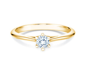 Verlobungsring Heaven 6 in 14K Gelbgold mit Diamant 0,25ct G/SI