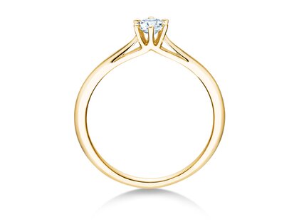 Verlobungsring Heaven 6 in 14K Gelbgold mit Diamant 0,25ct G/SI