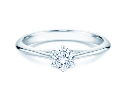 Verlobungsring Heaven 6 in 18K Weißgold mit Diamant 0,30ct G/SI