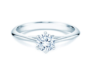Verlobungsring Heaven 6 in 18K Weißgold mit Diamant 0,50ct D/IF