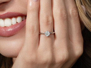 Verlobungsring Heaven 6 in 9K Weißgold mit Diamant 0,75ct G/SI