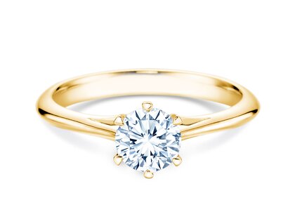 Verlobungsring Heaven 6 in 9K Gelbgold mit Diamant 0,75ct G/SI