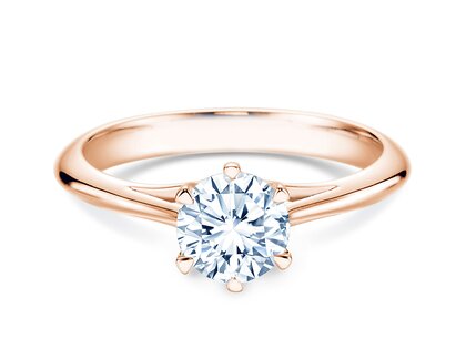 Verlobungsring Heaven 6 in 14K Roségold mit Diamant 1,00ct G/SI