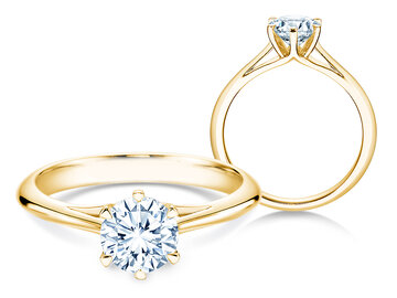 Verlobungsring Heaven 6 in 9K Weißgold mit Diamant 1,00ct H/SI