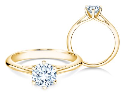 Verlobungsring Heaven 6 in 9K Gelbgold mit Diamant 2,50ct G/SI