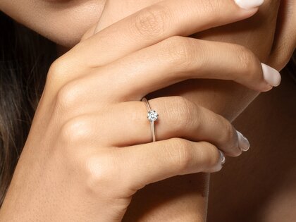 Verlobungsring Heaven 6 in 14K Gelbgold mit Diamant 0,25ct G/SI