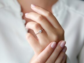 Verlobungsring Heaven 6 in Platin 950/- mit Diamant 0,40ct G/SI