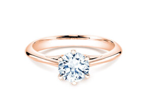 Verlobungsring Heaven 6 in 14K Roségold mit Labordiamant 1,00ct E/VS