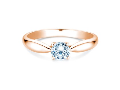 Verlobungsring Joy in 14K Roségold mit Diamant 0,50ct H/SI