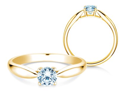 Verlobungsring Joy in 9K Gelbgold mit Labordiamant 0,25ct E/VS