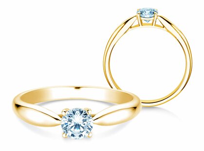Verlobungsring Joy in 14K Gelbgold mit Diamant 0,25ct G/SI