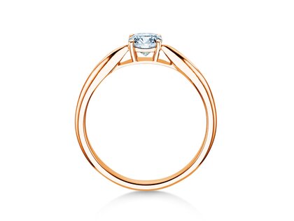 Verlobungsring Joy in 14K Roségold mit Diamant 0,50ct H/SI